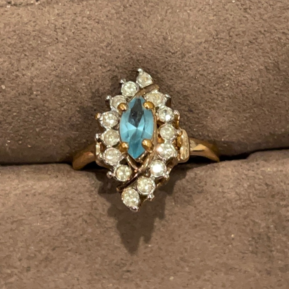 Vintage Gold Plated 925 ss Ring